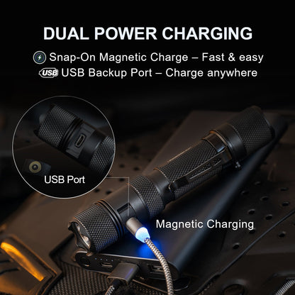 Powertac - E9R GEN4 - 2,550 Lumen Tactical EDC Flashlight