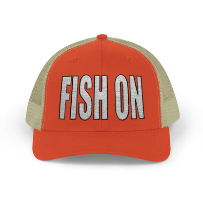 Texas Rigged Tees FISH ON — Embroidered Baseball Cap