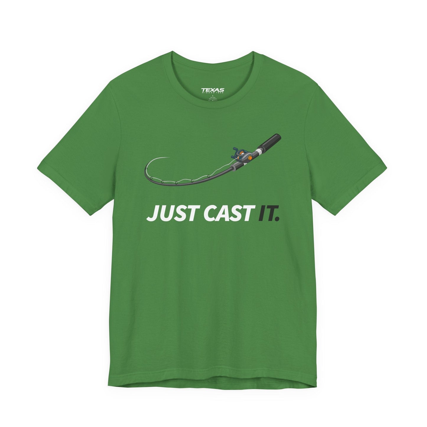 Texas Rigged Tees Just Cast It — Unisex Cotton Tee