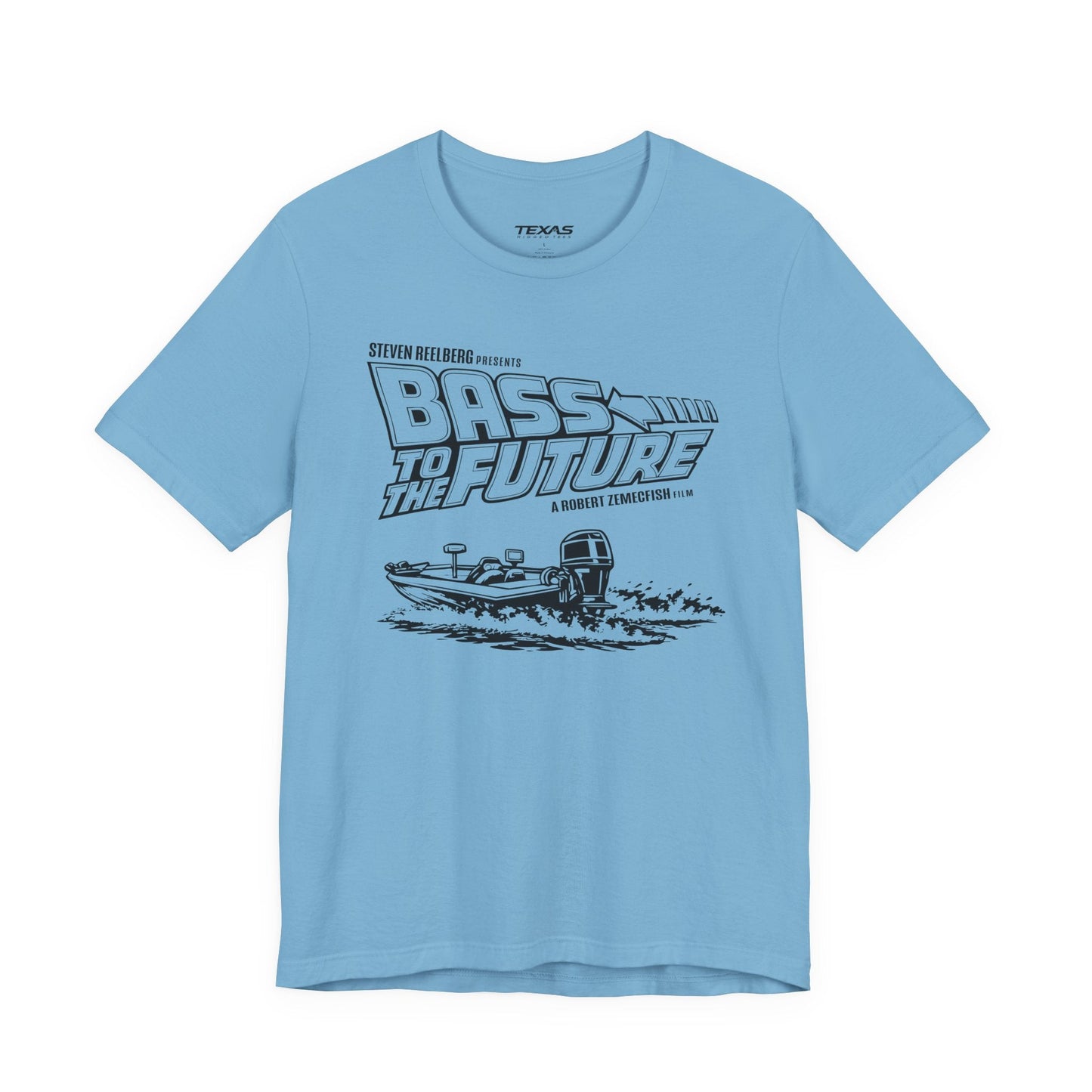 Texas Rigged Tees Bass to the Future — Unisex Cotton Tee