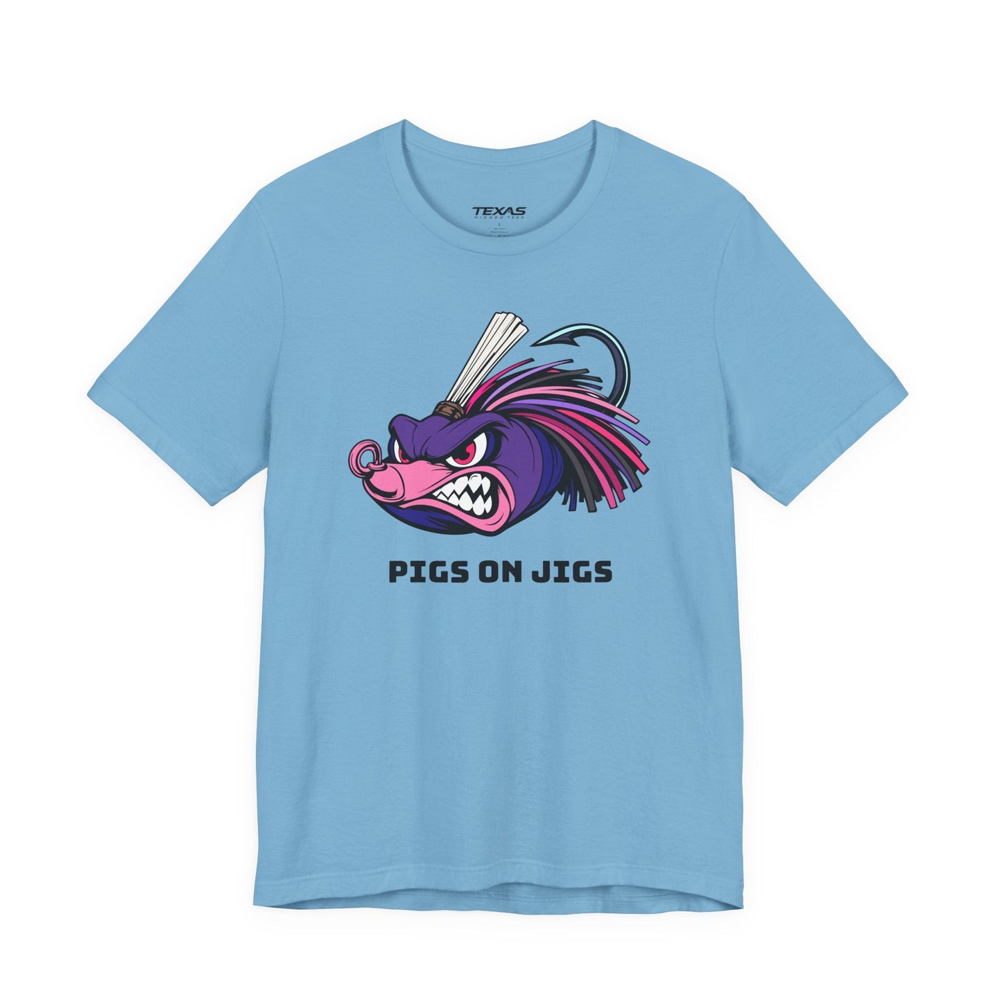Texas Rigged Tees Pigs on Jigs — Unisex Cotton Tee