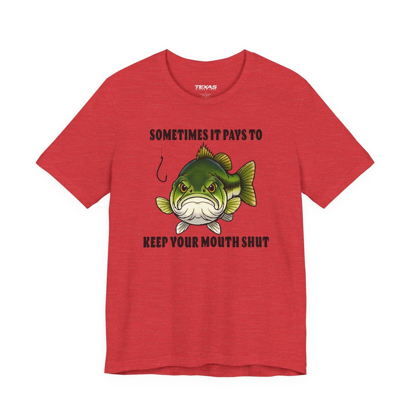 Texas Rigged Tees Sometimes It Pays to Keep Your Mouth Shut — Unisex Cotton Tee