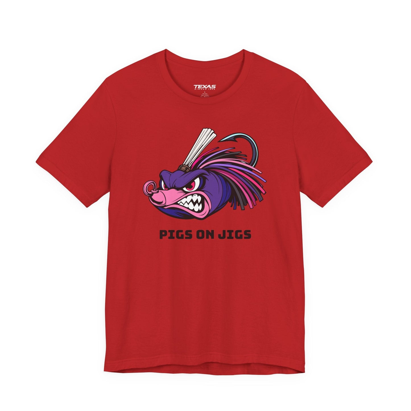 Texas Rigged Tees Pigs on Jigs — Unisex Cotton Tee