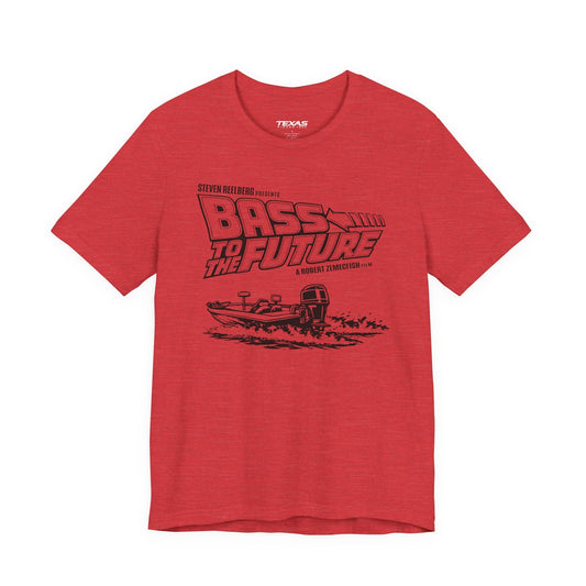 Texas Rigged Tees Bass to the Future — Unisex Cotton Tee