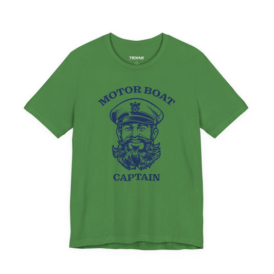 Texas Rigged Tees Motor Boat Captain — Unisex Cotton Tee