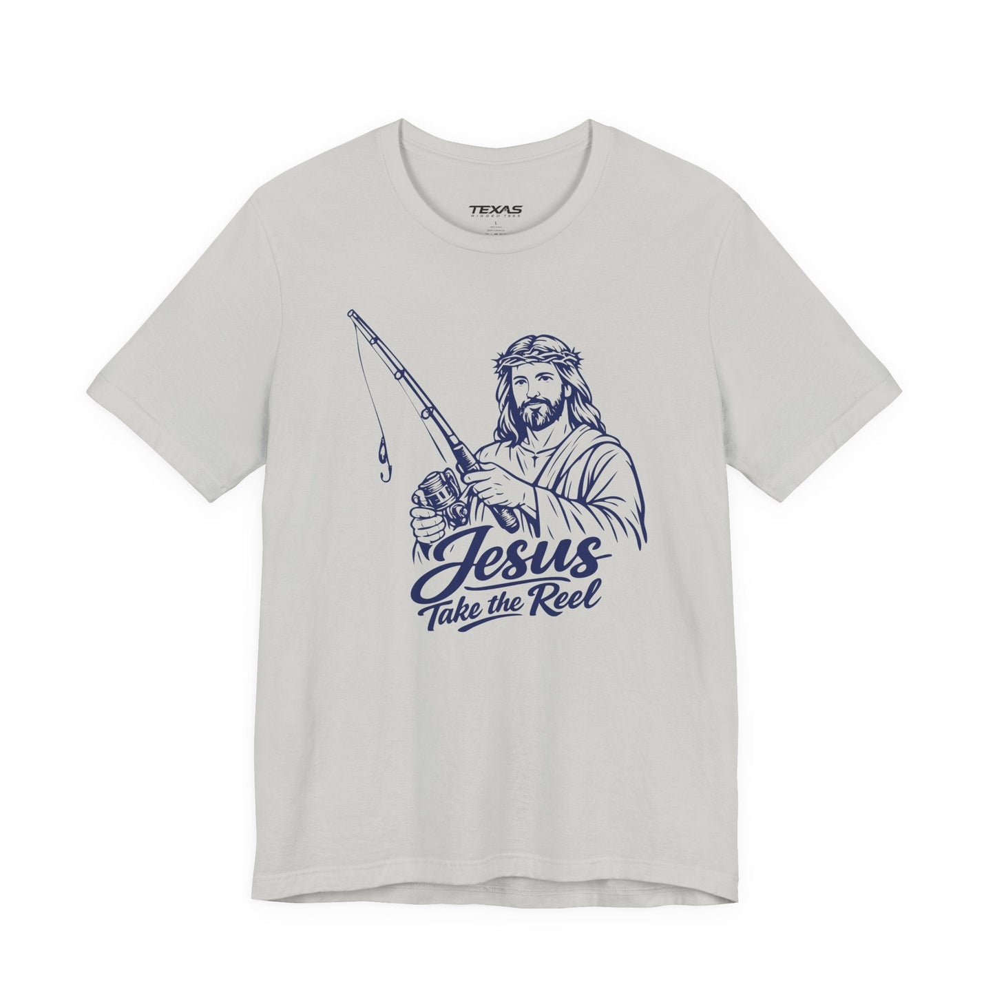 Texas Rigged Tees Jesus Take the Reel — Unisex Cotton Tee