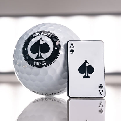 Pins and Aces Ace of Spades Ball Marker