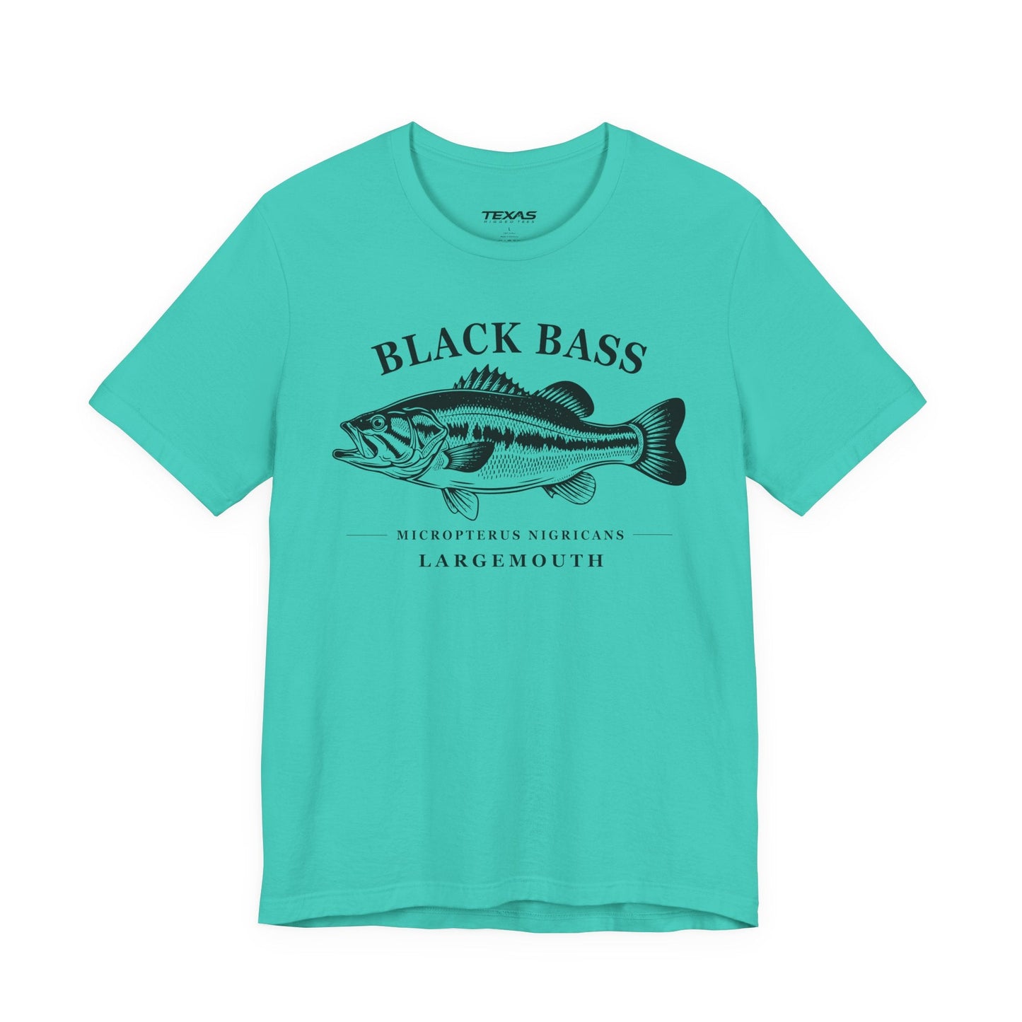 Texas Rigged Tees Black Bass — Unisex Cotton Tee
