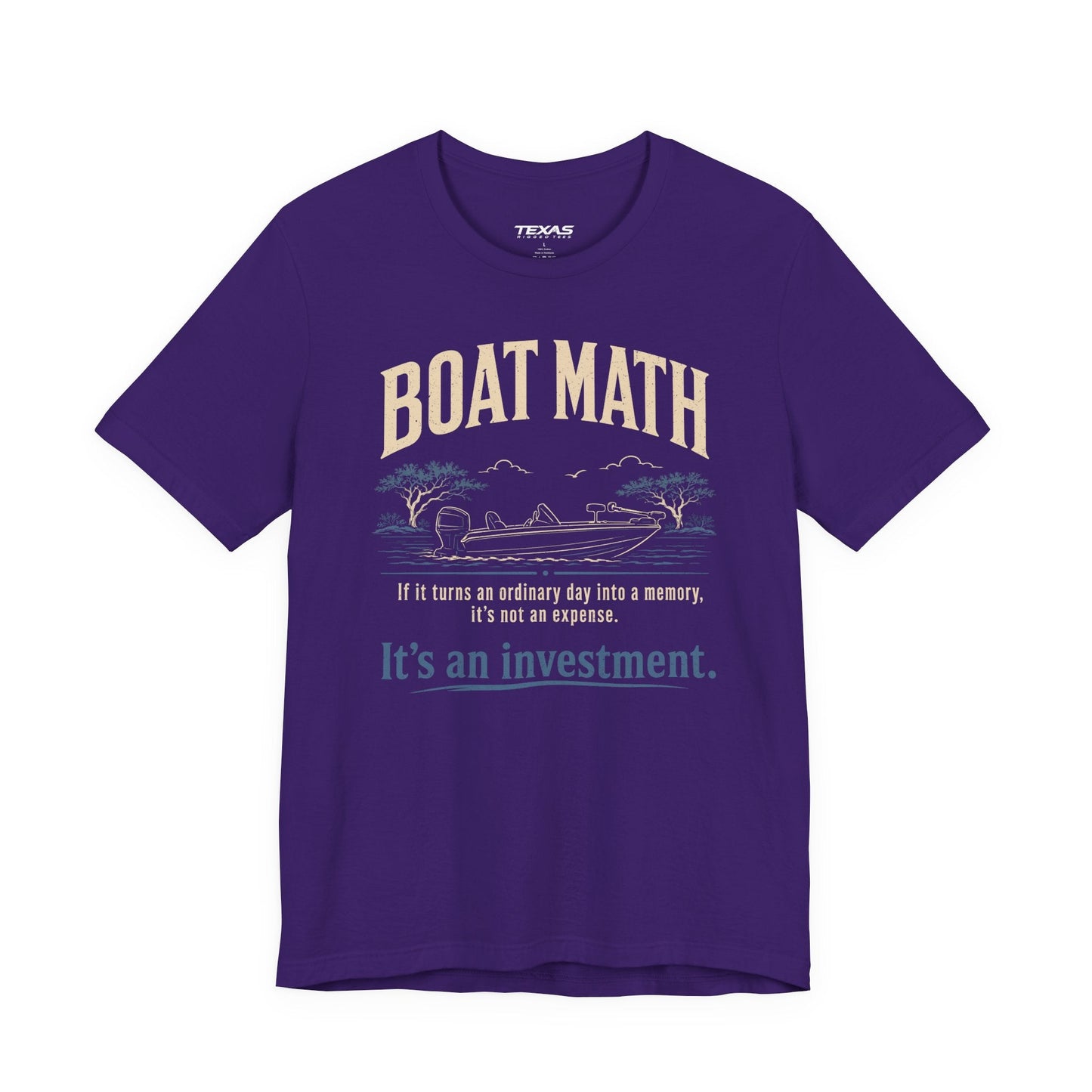 Texas Rigged Tees Boat Math — Unisex Cotton Tee