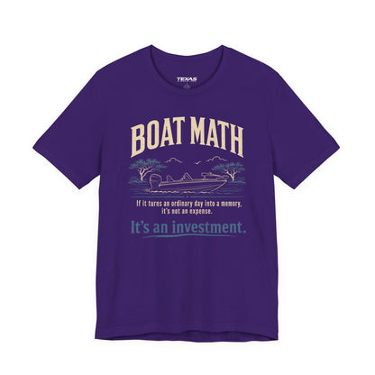 Texas Rigged Tees Boat Math — Unisex Cotton Tee