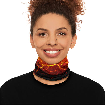 Texas Rigged Tees Molten Magma — Unisex Neck Gaiter (SPF 50+)