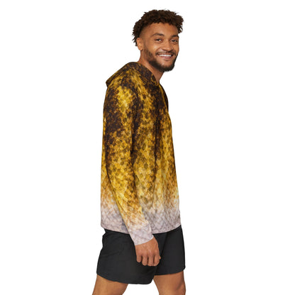 Texas Rigged Tees Smallmouth Bass — Unisex Fishing Pullover Hoodie (SPF 50+)