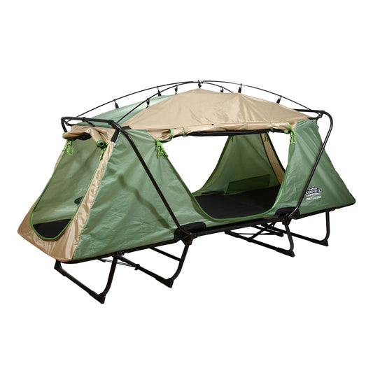 Kamp-Rite Oversized Quick Setup 1 Person Cot, Lounge Chair, & Tent, w/Domed Top