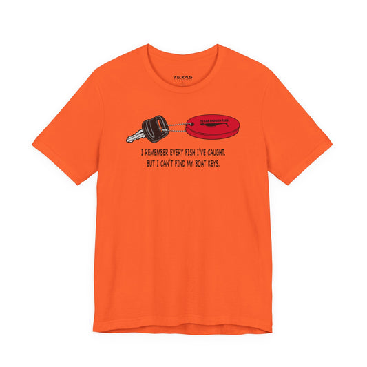 Texas Rigged Tees I Remember Every Fish I’ve Caught — Unisex Cotton Tee