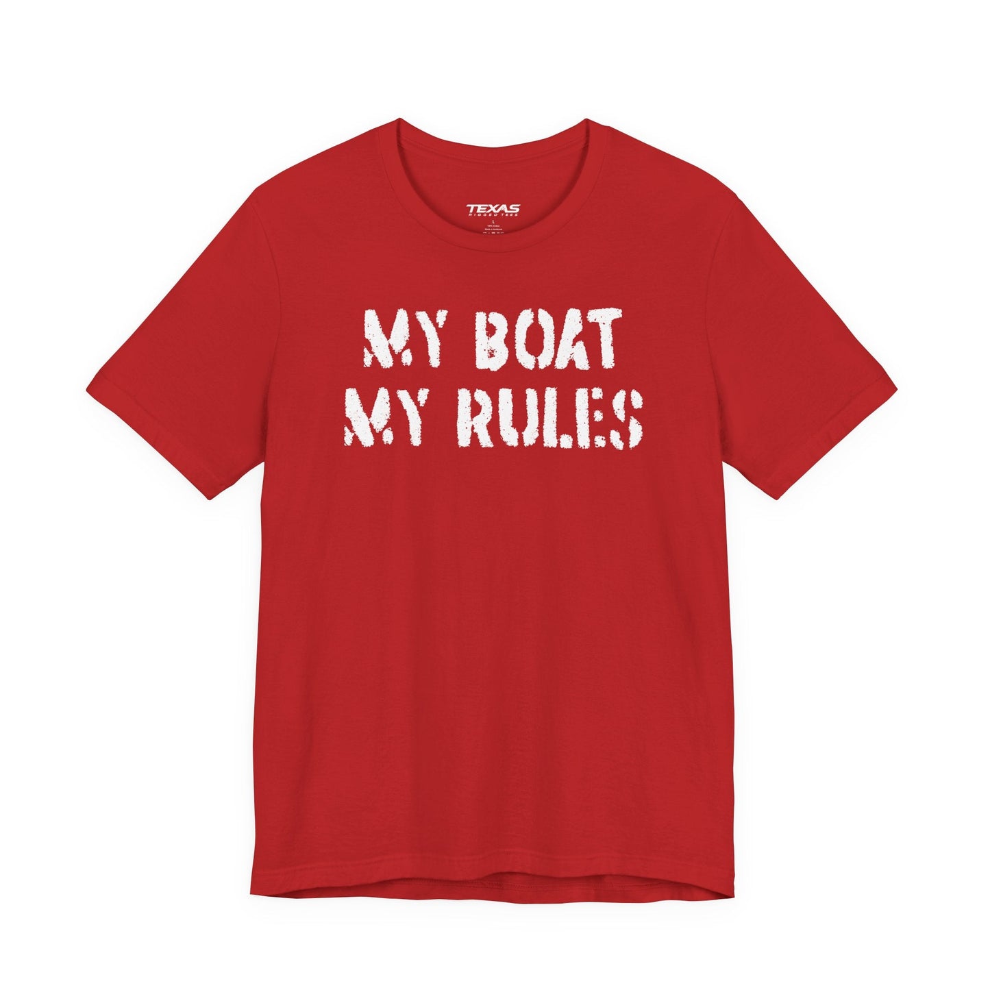 Texas Rigged Tees My Boat My Rules — Unisex Cotton Tee