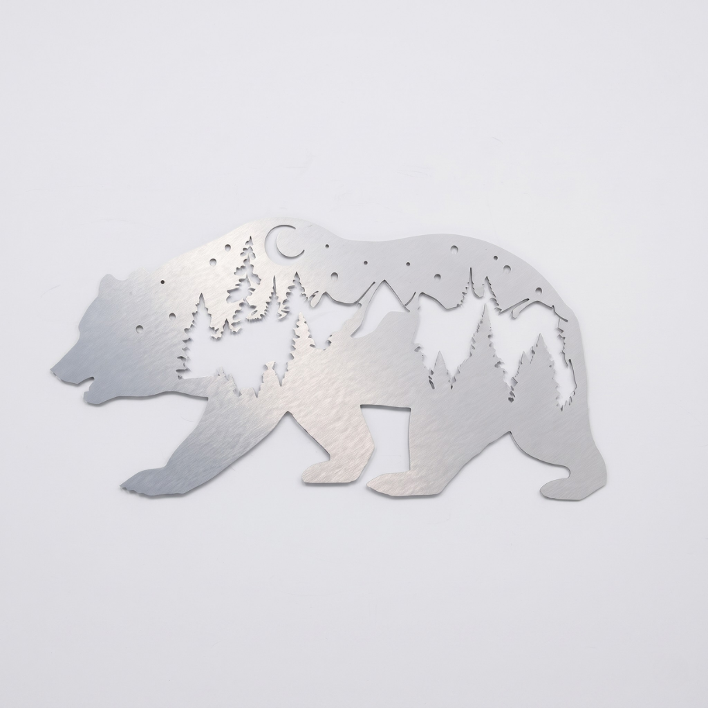 MetalPlex - Bear - Metal Wall Art