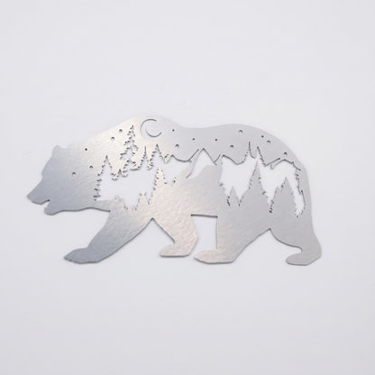 MetalPlex - Bear - Metal Wall Art