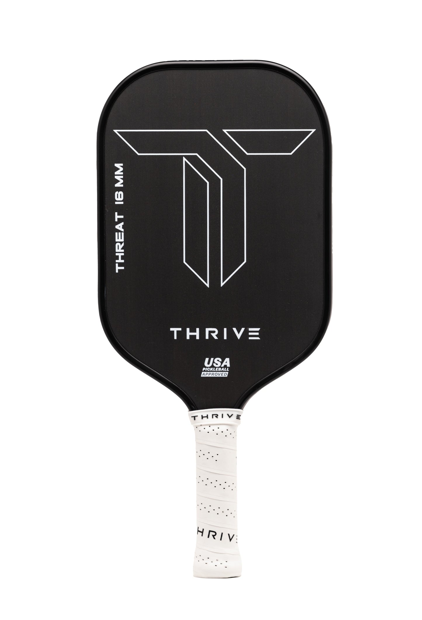 Thrive THREAT 16 Includes custom weight card, paddle cover, paddle eraser, and lead weights.