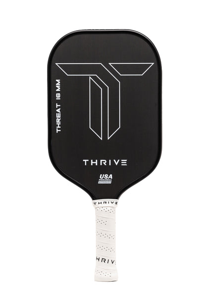 Thrive THREAT 16 Includes custom weight card, paddle cover, paddle eraser, and lead weights.