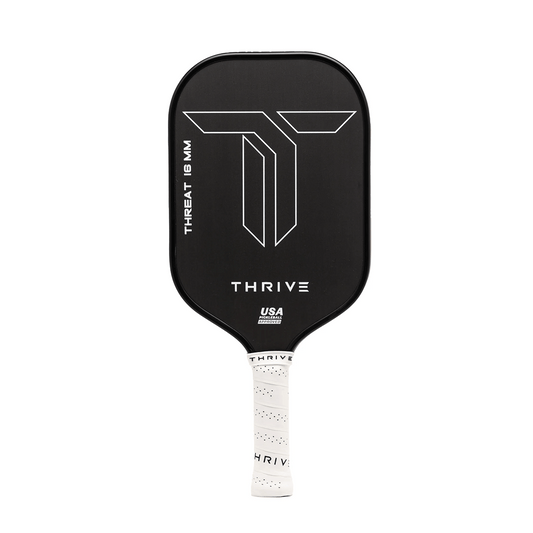 Thrive THREAT 16 SINGLES Includes custom weight card, paddle cover, paddle eraser, and lead weights.