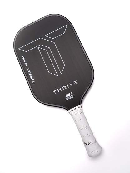 Thrive THREAT 16 Includes custom weight card, paddle cover, paddle eraser, and lead weights.