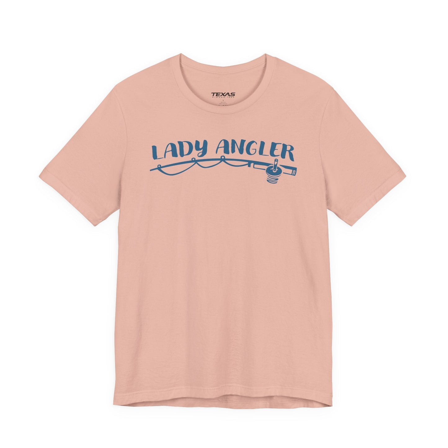 Texas Rigged Tees Lady Angler — Unisex Cotton Tee