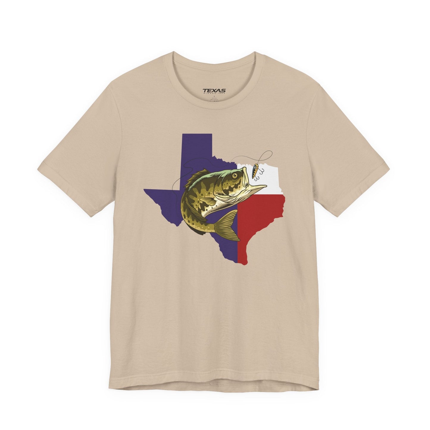 Texas Rigged Tees Texas Bass Fishing — Unisex Cotton Tee