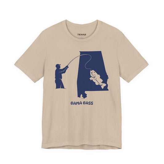 Texas Rigged Tees Bama Bass — Unisex Cotton Tee