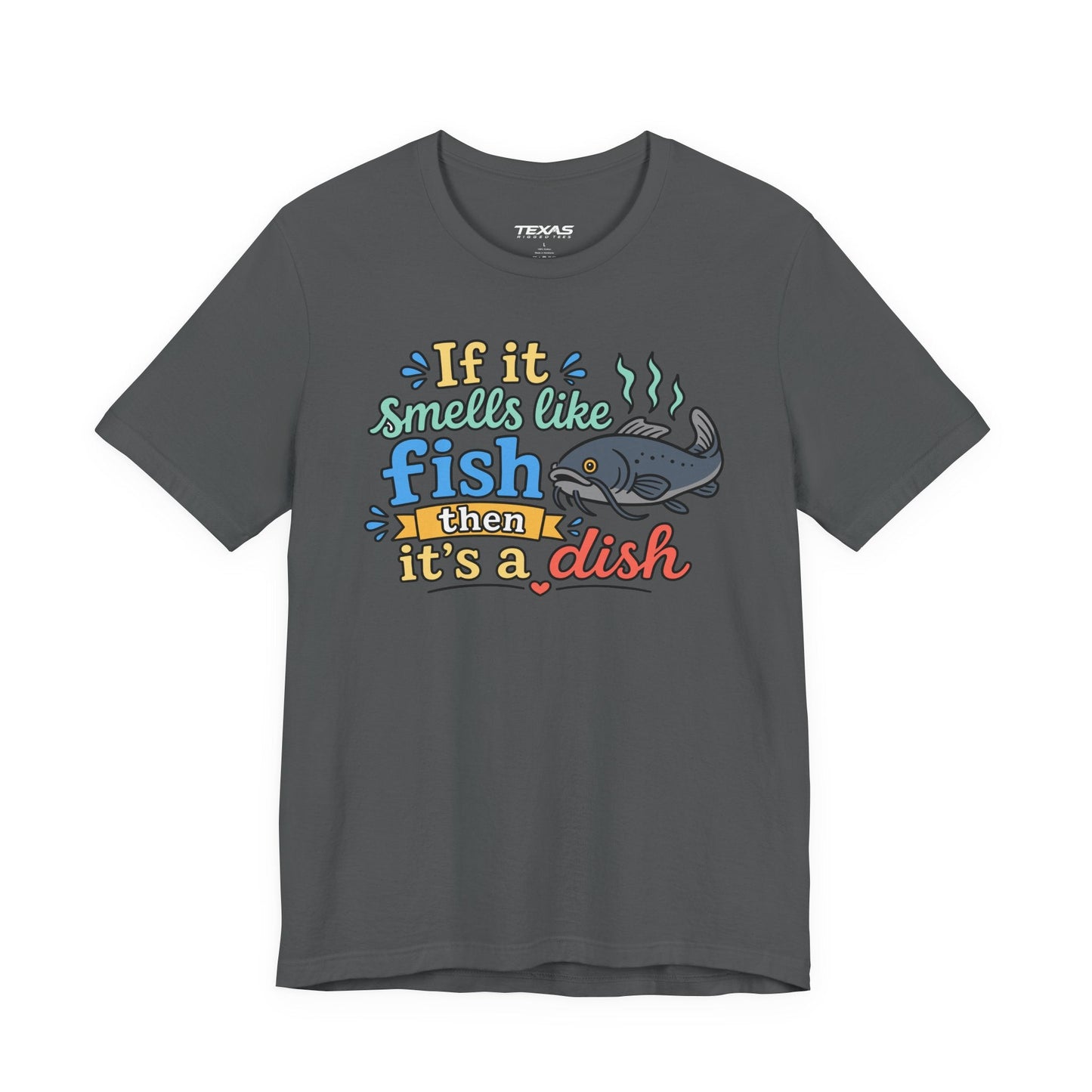 Texas Rigged Tees If it smells like fish — Unisex Cotton Tee
