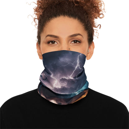 Texas Rigged Tees  Lightning Strike — Unisex Neck Gaiter (SPF 50+)