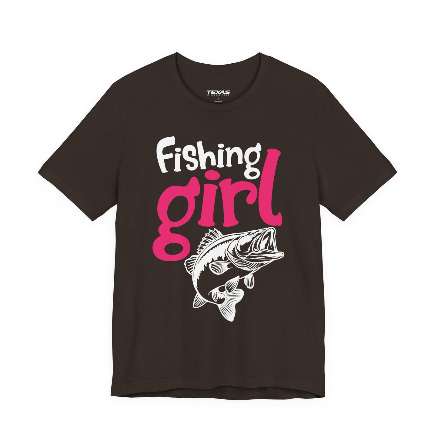 Texas Rigged Tees I Know I Fish Like a Girl, Try to Keep Up — Unisex Cotton Tee