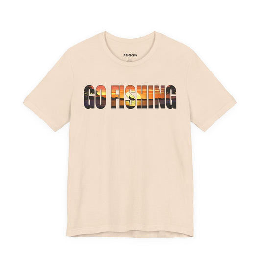 Texas Rigged Tees Go Fishing — Unisex Cotton Tee