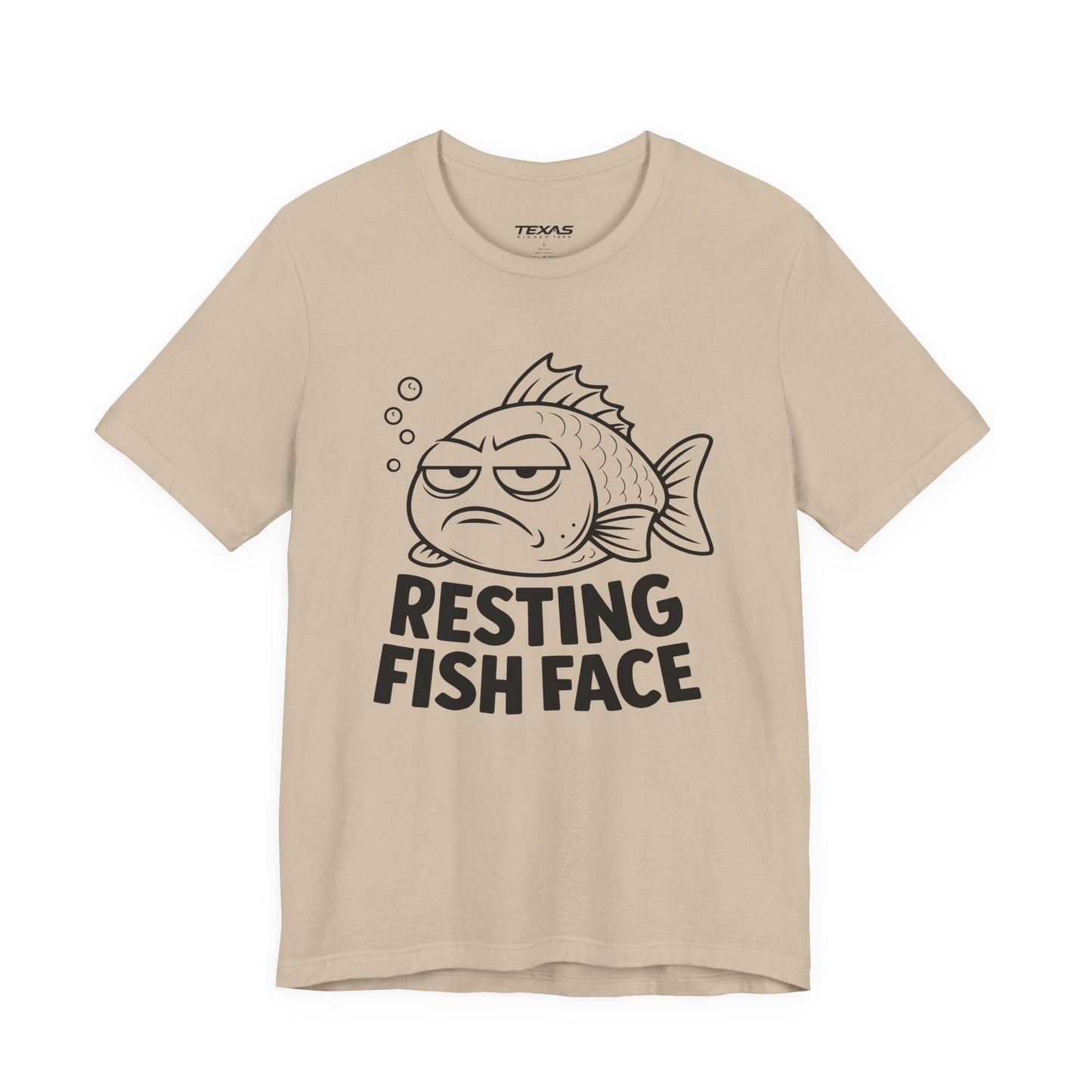 Texas Rigged Tees Resting Fish Face — Unisex Cotton Tee