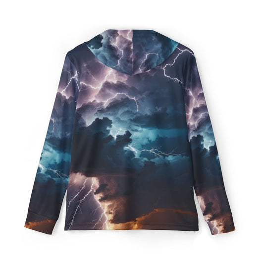 Texas Rigged Tees Lightning — Unisex Fishing Pullover Hoodie (SPF 50+)