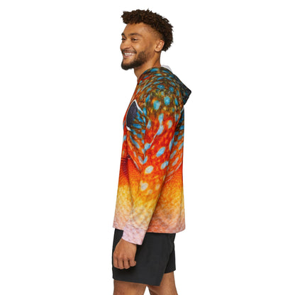Texas Rigged Tees Longear Sunfish — Unisex Fishing Pullover Hoodie (SPF 50+)