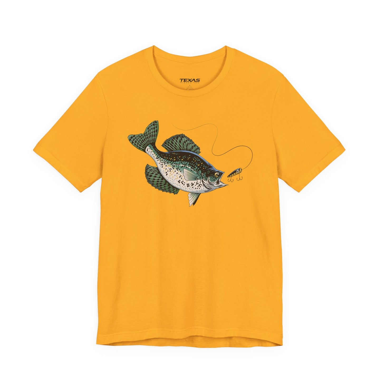 Texas Rigged Tees Crappie — Unisex Cotton Tee