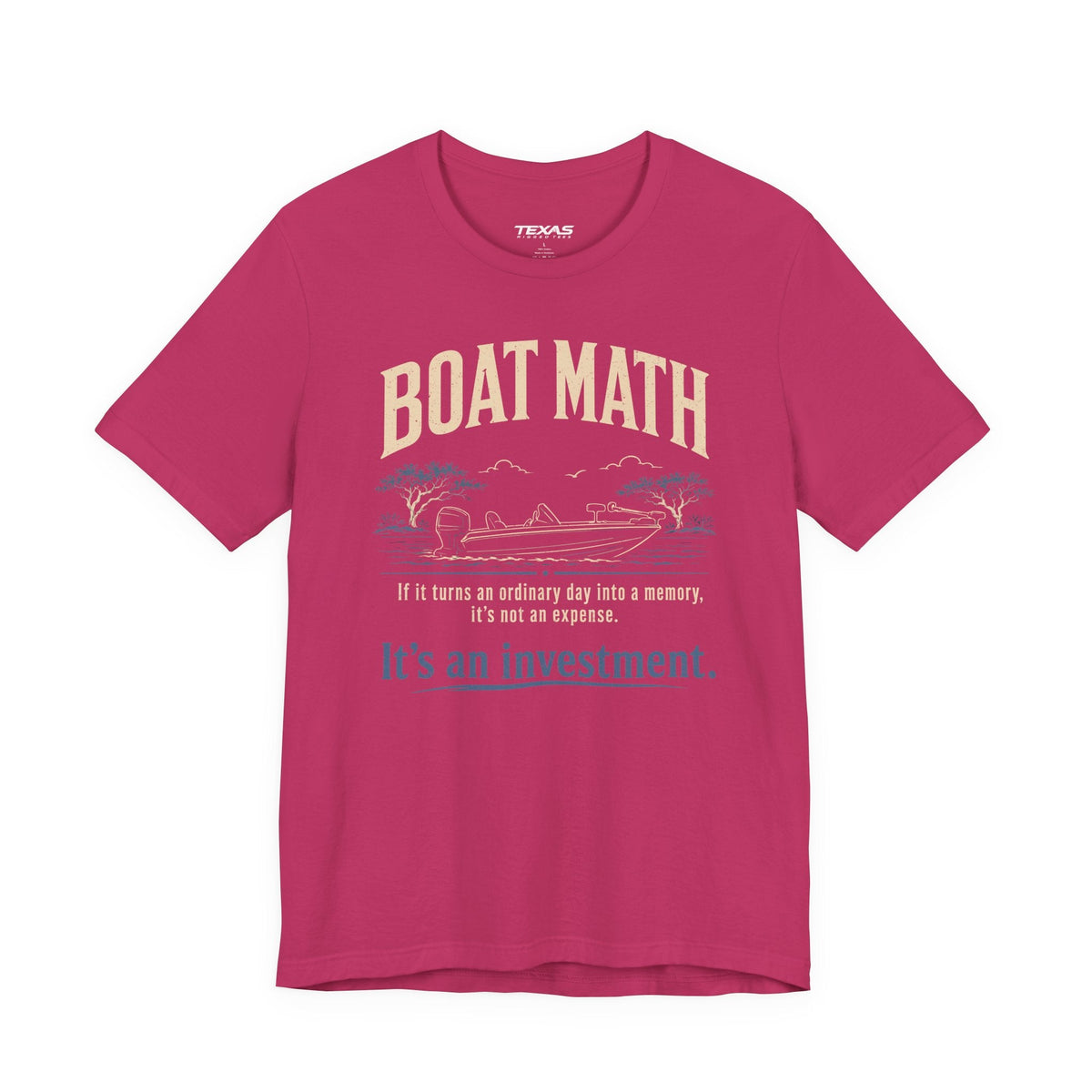 Texas Rigged Tees Boat Math — Unisex Cotton Tee