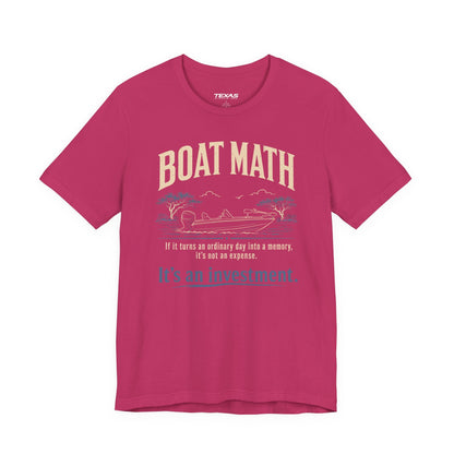 Texas Rigged Tees Boat Math — Unisex Cotton Tee