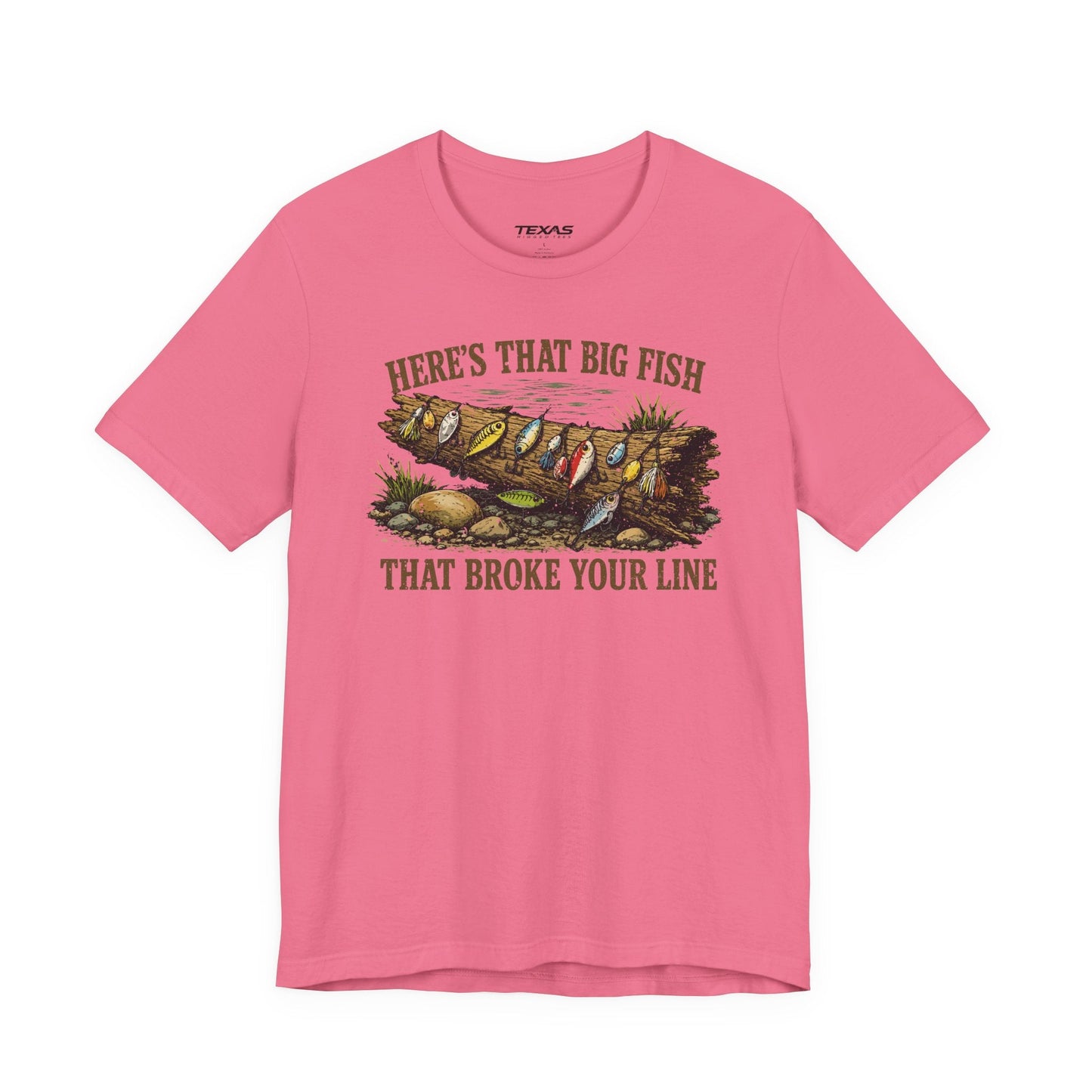 Texas Rigged Tees Here’s That Big Fish That Broke Your Line — Unisex Cotton Tee