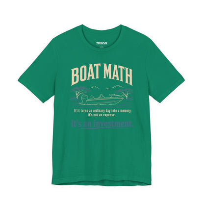 Texas Rigged Tees Boat Math — Unisex Cotton Tee