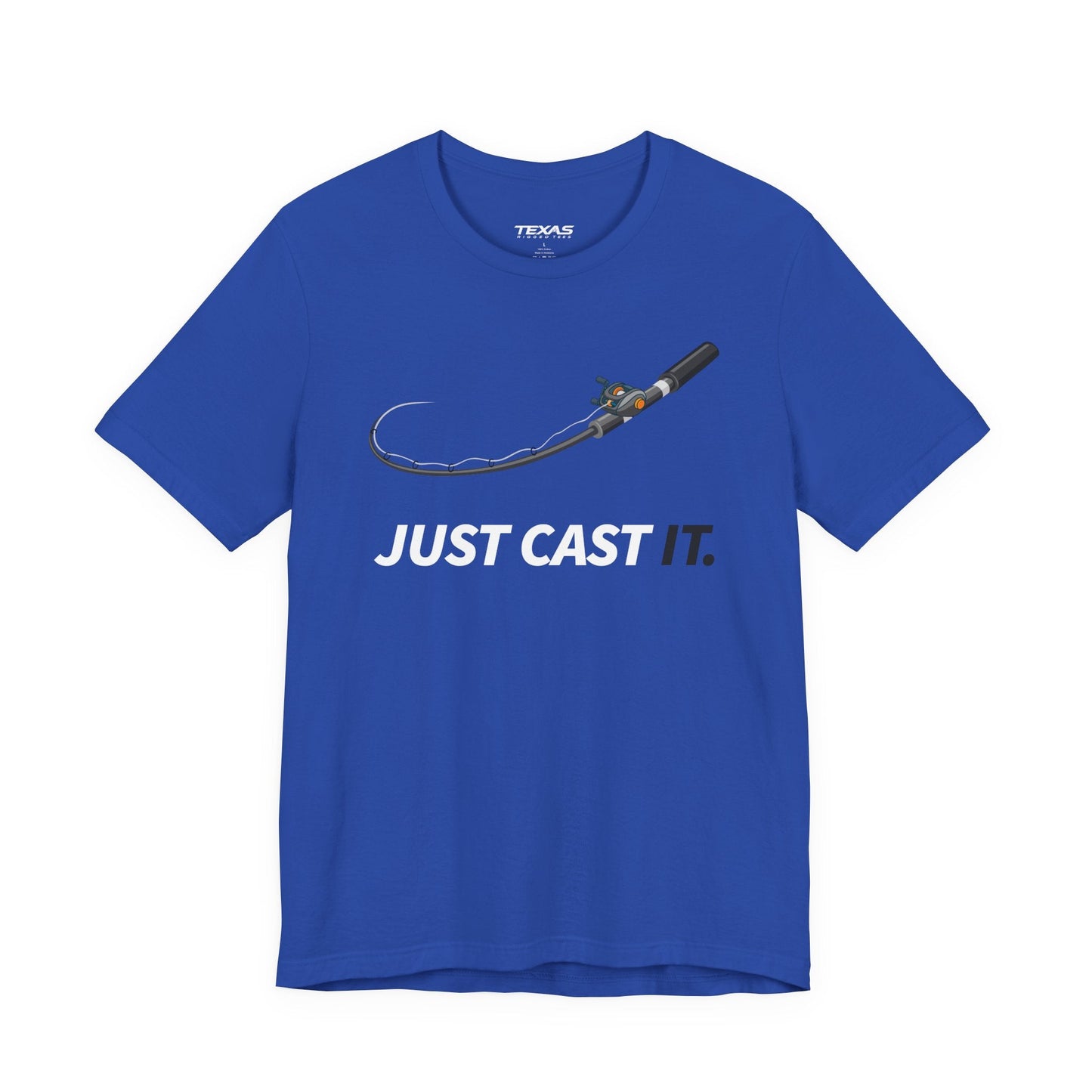 Texas Rigged Tees Just Cast It — Unisex Cotton Tee