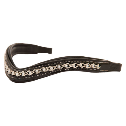 Bridles & Reins ExionPro Designer Spiral White Pearl Crystal Browband