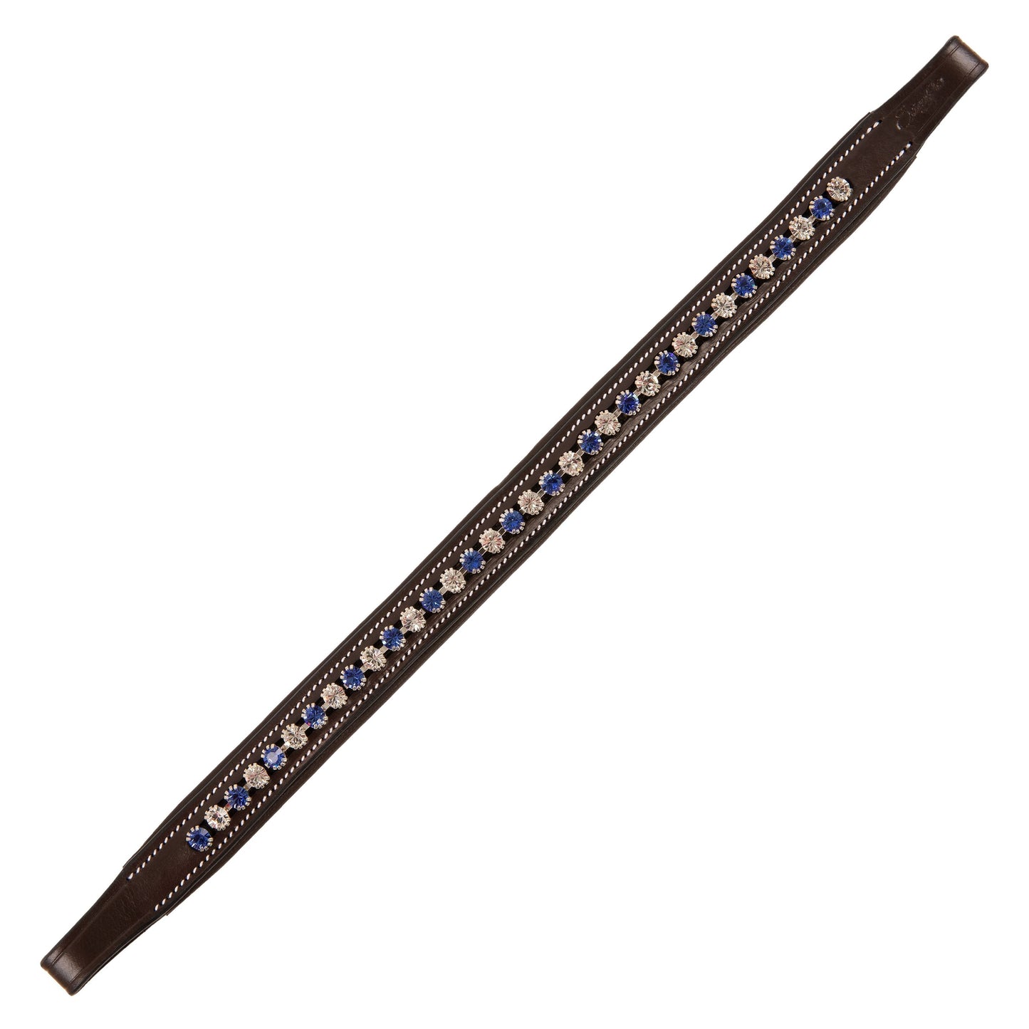 Bridles & Reins ExionPro Elegant Blue & Clear Crystal Browband