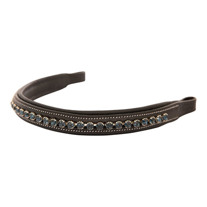 Bridles & Reins ExionPro Montana Blue Crystal Browband