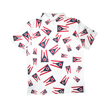 1803 Golf Big Ohio Burgee Golf Shirt - Angler's Pro Tackle & Outdoors