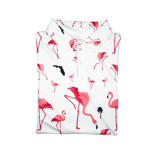 1803 Golf Florida Flamingo Golf Shirt - Angler's Pro Tackle & Outdoors