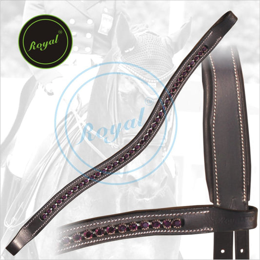 Bridles & Reins ExionPro Fuchsia Crystal Browband