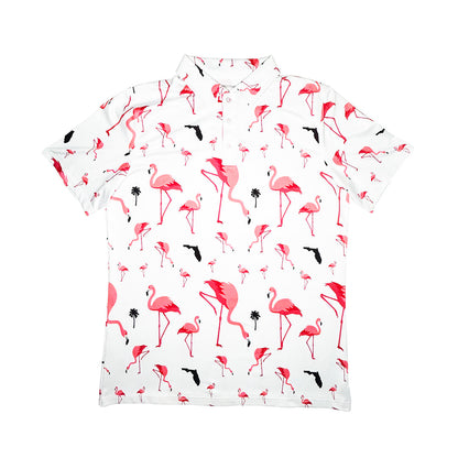 1803 Golf Florida Flamingo Golf Shirt