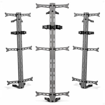 Hawk Helium Hunting Treestand Portable Climbing Sticks w/ Fold Up Steps, 3 Pack