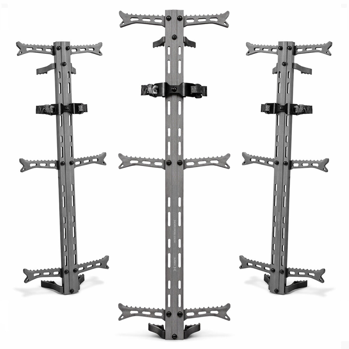 Hawk Helium Hunting Treestand Portable Climbing Sticks w/ Fold Up Steps, 3 Pack